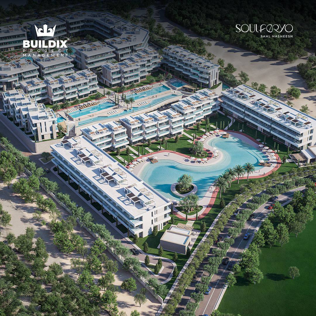 SKY CONDO [ second + roof ] | دوبلكس 123متر مطل علي البحر
